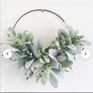 Modern soft greens & eucalyptus wreath